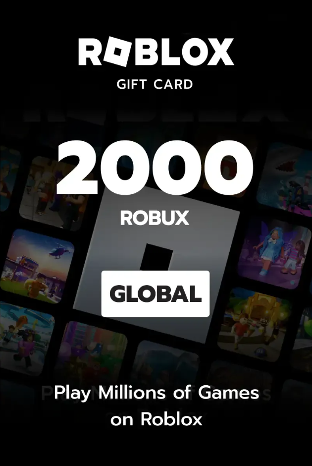 Tarjeta de regalo de 2000 robux