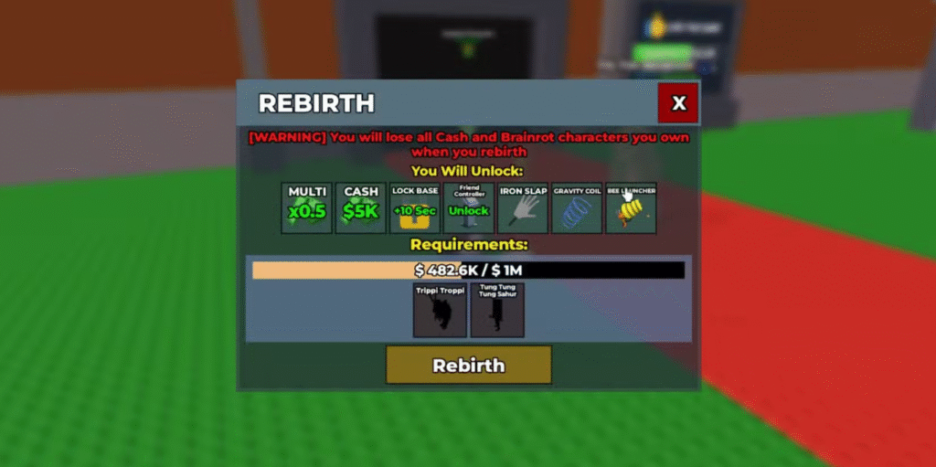 Rebirth en Steal a Brainrot