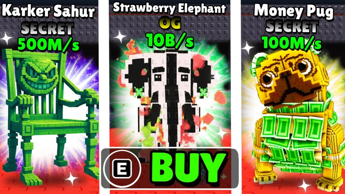 Elefante fresa Yin Yang en Steal a brainrot