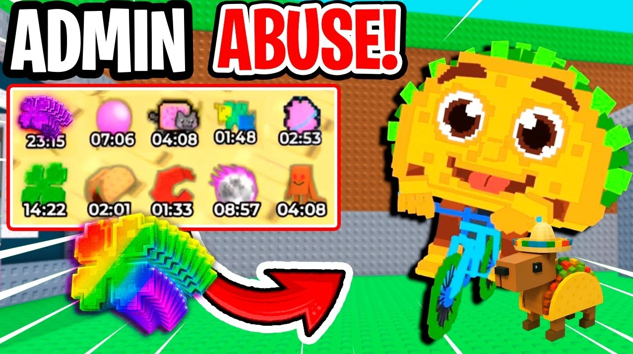 Admin Abuse martes de tacos en Steal a Brainrot