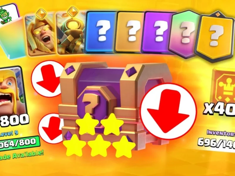 Caja de cinco estrellas de evoluciones en Clash Royale
