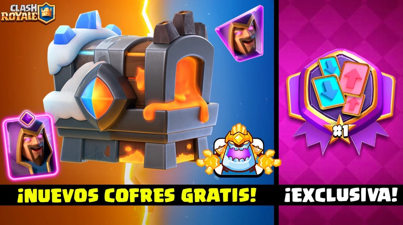 Evoluciones del cofre de fuego y hielo en Clash Royale