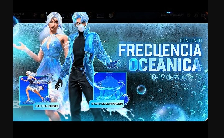 Conjunto frecuencia oceanica Free Fire
