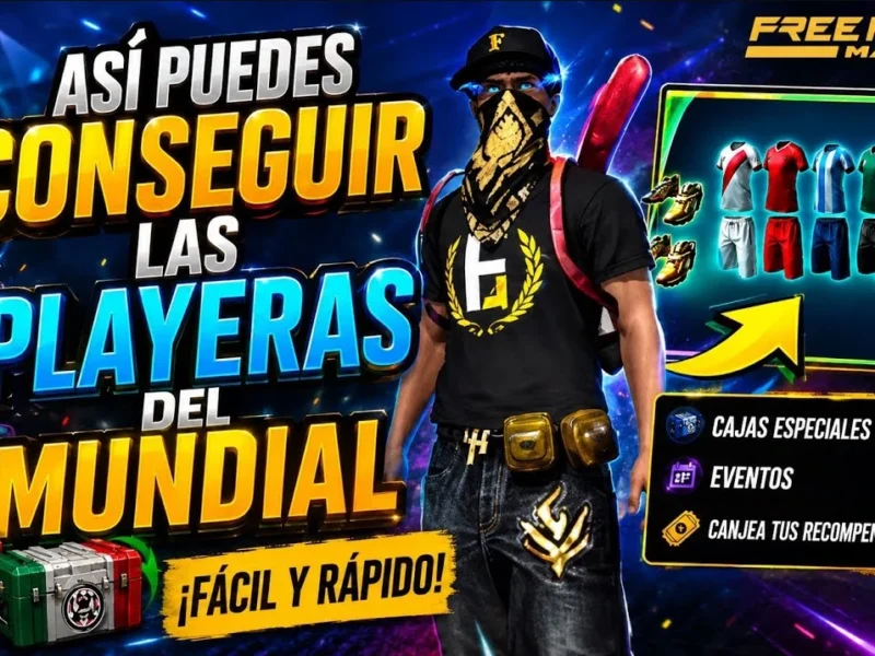 Playeras del Mundial Free Fire