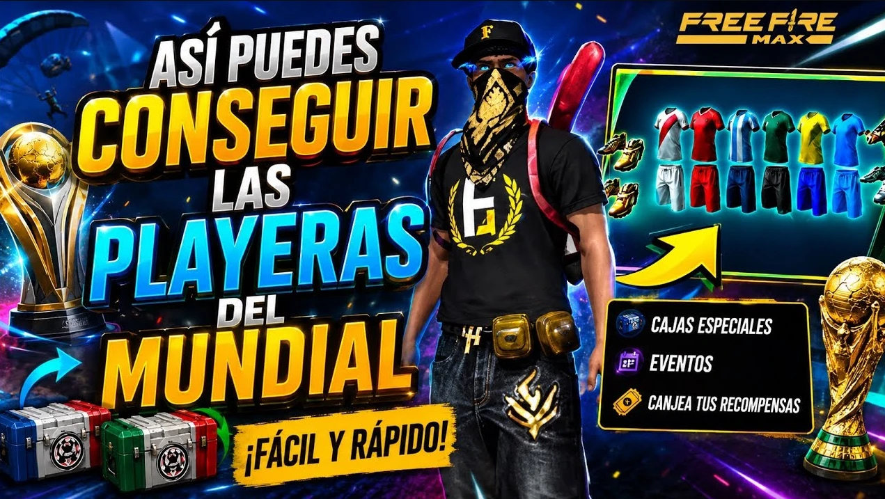 Playeras del Mundial Free Fire