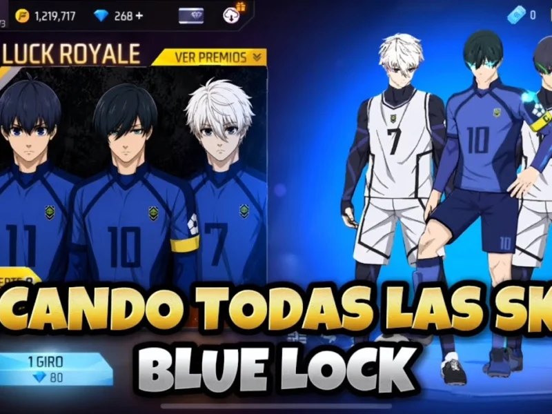 Skins de Blue Lock en Free Fire